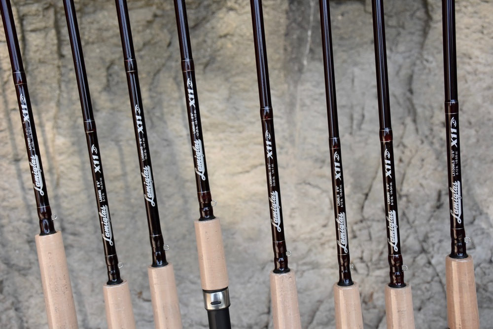 lamiglas x11 vs okuma sst Cork Handle Spinning Rod First Light Fishing co and experience X-11 w/ Graphite Handle