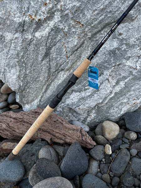 Berrypro Salmon Fishing Rod Steelhead Spinning Rod IM8 Carbon Walleye Fishing Rod(8'6''-2PC)