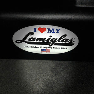 I Love Lamiglas Sticker 3" x 5"