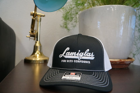 Lamiglas Fish With Confidence Trucker Hat - Black & White