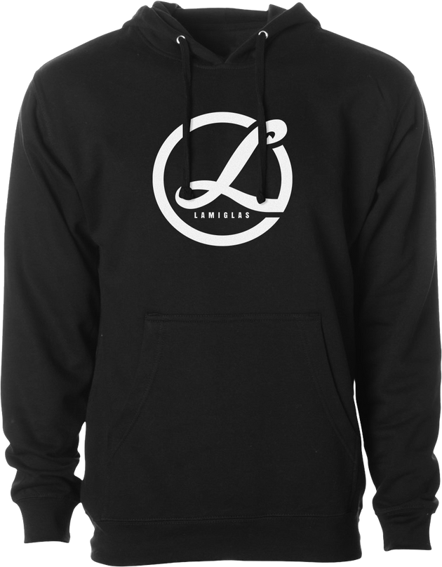 Lami Standard Unisex Midweight Hoodie Black