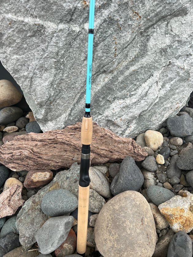 CGR 762 LT  7'6 Kokanee & Trout Trolling Rod (Teal Color Rod)