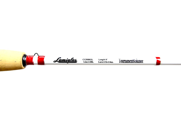 CGR 802 L | 8' Kokanee & Trout Trolling Rod (White Color Rod)